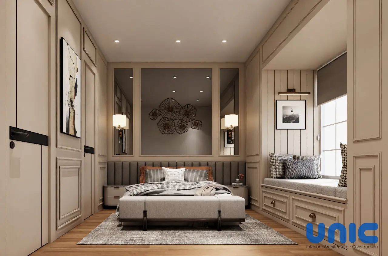 Kamar Tidur Utama - Lemari Baju - Bench Wisata Bukit Mas (WBM), Chelsea, Surabaya Barat Surabaya - UNIC home Interior