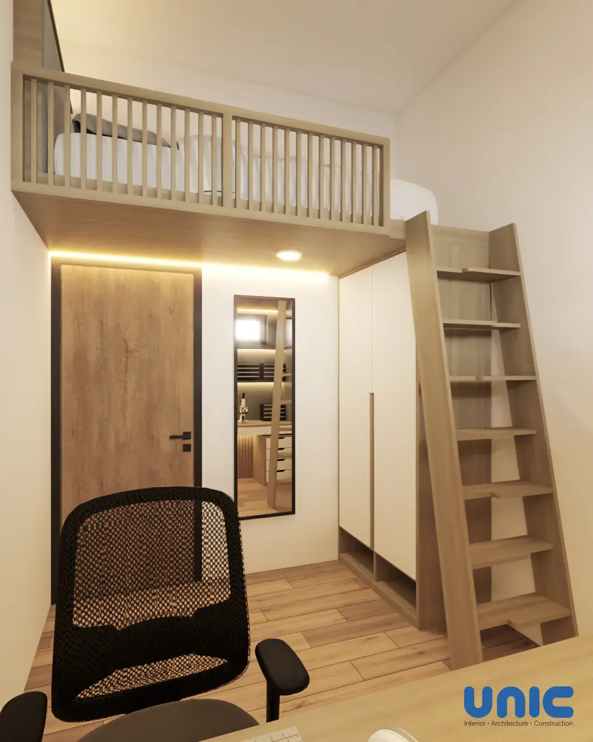 Kamar Mezzanine + Ruang Kerja Waru, Surabaya Surabaya - UNIC home Interior