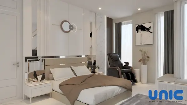 Desain Interior Kamar Utama Aruba Villa Pakuwon City: Smart Upgrade & Integrasi Furnitur Lama