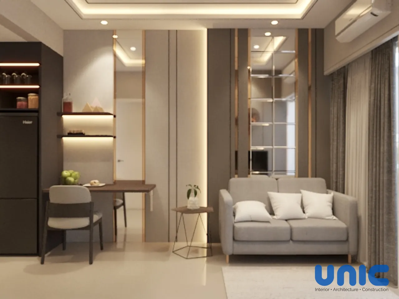 Desain Interior Apartemen 2BR Tanglin Pakuwon Mall Surabaya: Transformasi Studio Multifungsi untuk Keluarga Besar - Gallery 6