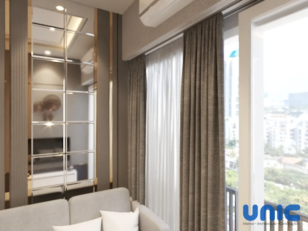 Desain Interior Apartemen 2BR Tanglin Pakuwon Mall Surabaya: Transformasi Studio Multifungsi untuk Keluarga Besar - Gallery 7