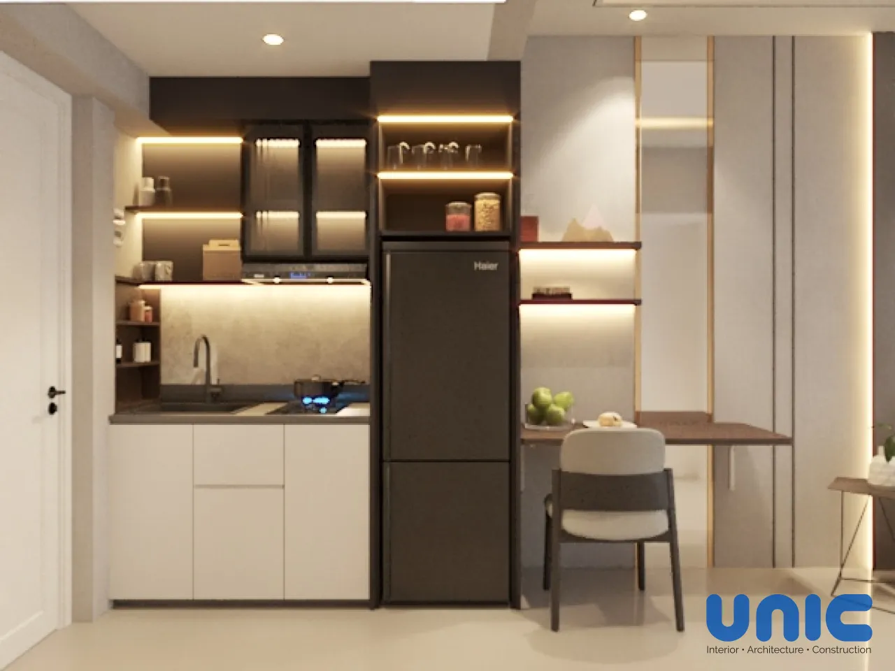Desain Interior Apartemen 2BR Tanglin Pakuwon Mall Surabaya: Transformasi Studio Multifungsi untuk Keluarga Besar - Gallery 8