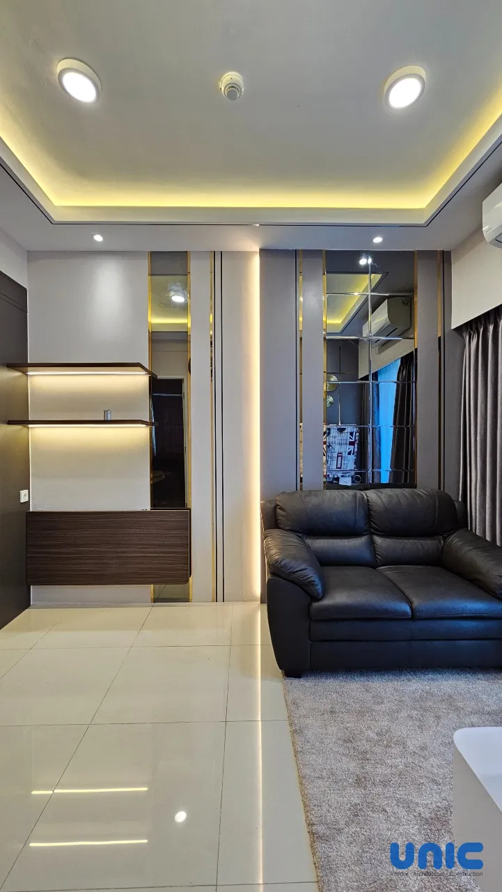 Desain Interior Apartemen 2BR Tanglin Pakuwon Mall Surabaya: Transformasi Studio Multifungsi untuk Keluarga Besar - Gallery 21