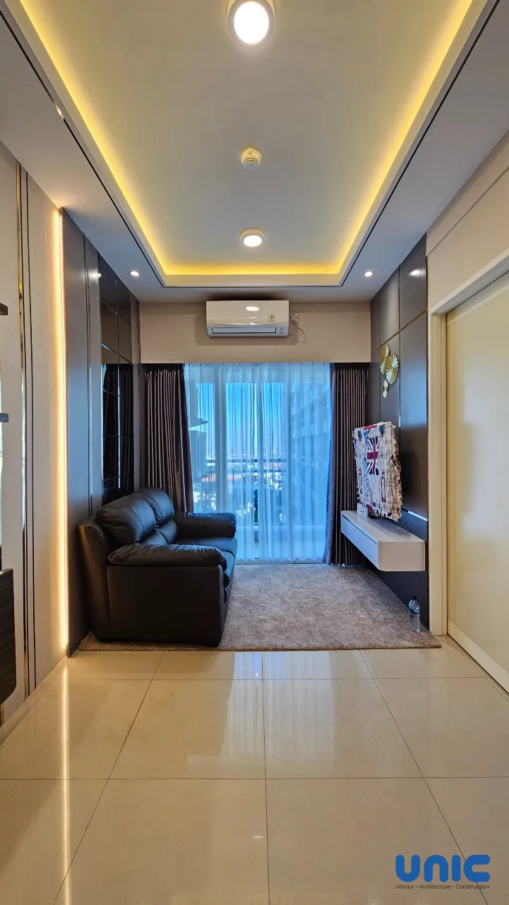 Desain Interior Apartemen 2BR Tanglin Pakuwon Mall Surabaya: Transformasi Studio Multifungsi untuk Keluarga Besar - Gallery 22