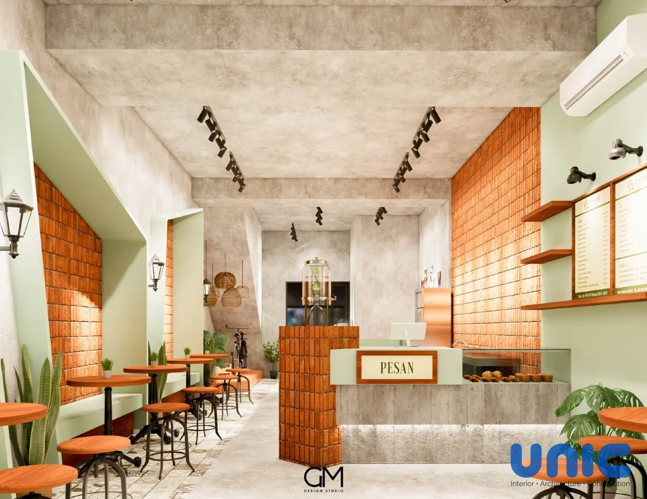 Desain Interior Cafe Djoes Kode Surabaya: Estetika Industrial Modern di G-Walk Citraland - Gallery 5