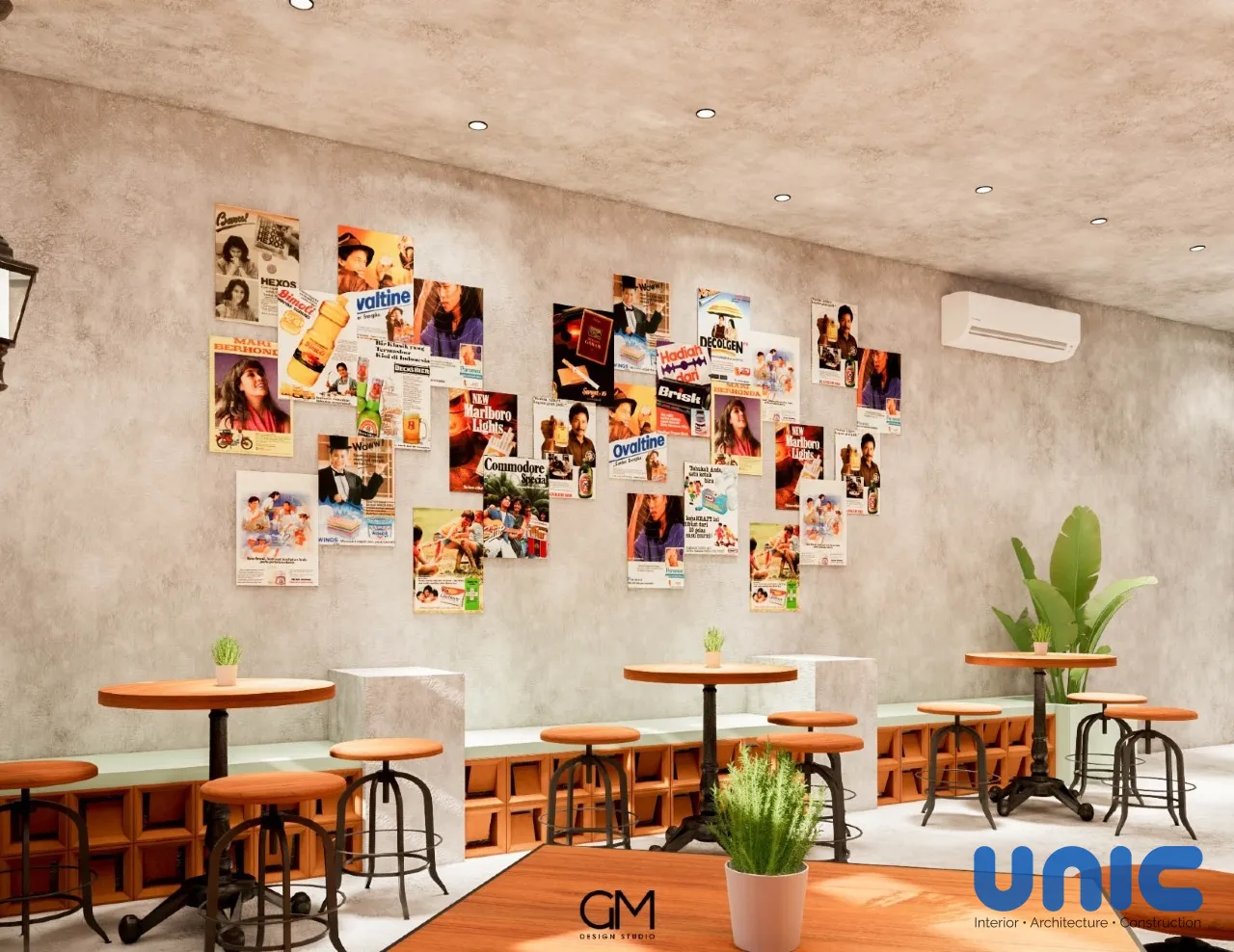 Desain Interior Cafe Djoes Kode Surabaya: Estetika Industrial Modern di G-Walk Citraland - Gallery 7