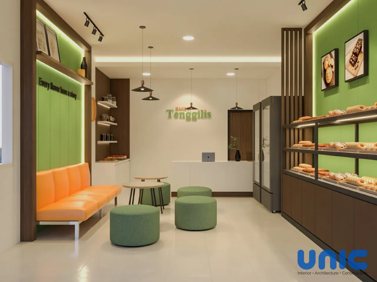 Desain Interior & Fasad Bakery Tenggilis Surabaya: Maksimalkan Toko Roti di Lahan 4x5 - Gallery 2