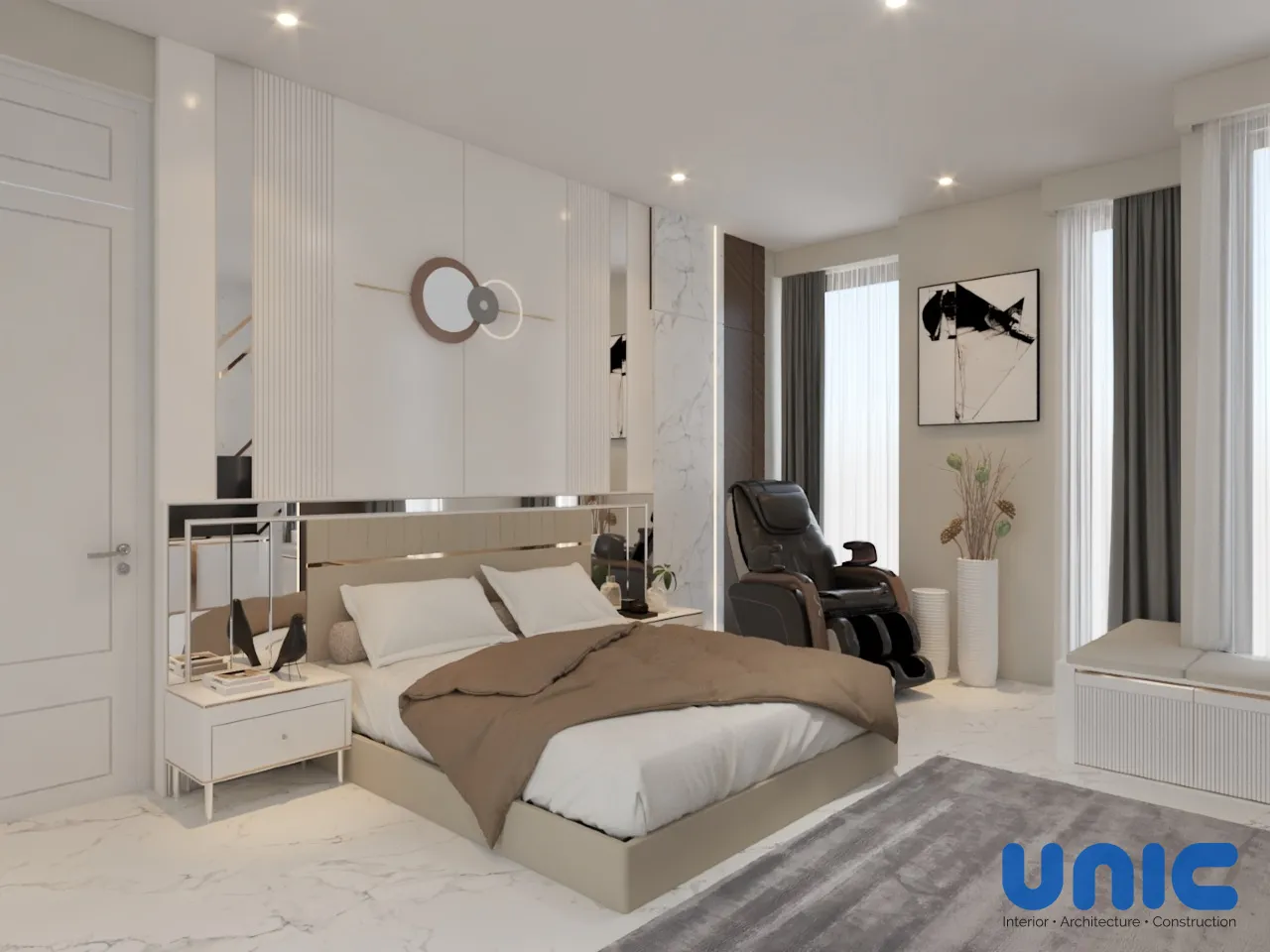 Desain Interior Kamar Utama Aruba Villa Pakuwon City: Smart Upgrade & Integrasi Furnitur Lama - Gallery 2