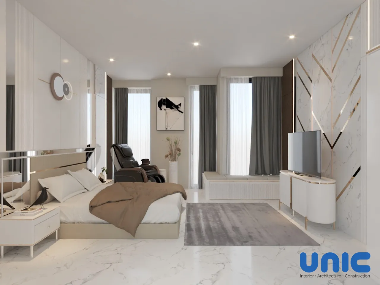 Desain Interior Kamar Utama Aruba Villa Pakuwon City: Smart Upgrade & Integrasi Furnitur Lama - Gallery 3