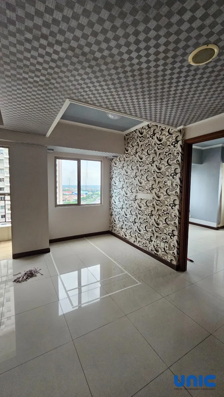 Interior Apartemen Waterplace Surabaya: Renovasi Cerdas 1 BR Kembali ke 2 BR - Gallery 1