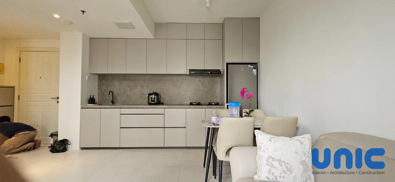 Interior Apartemen Waterplace Surabaya: Renovasi Cerdas 1 BR Kembali ke 2 BR - Gallery 15