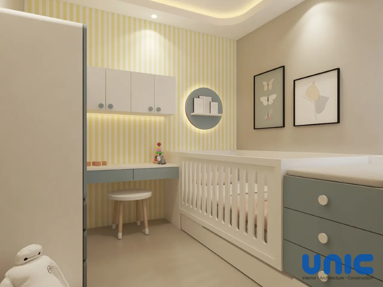 Interior Kamar Bayi Multifungsi & Custom Crib di Citraland Surabaya - Gallery 1
