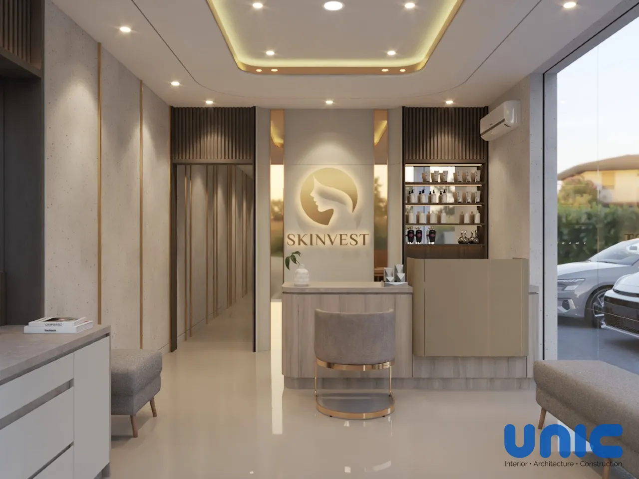 Interior Klinik Kecantikan Surabaya: Transformasi Ruko Skinvest yang Mewah & Instagramable - Gallery 2