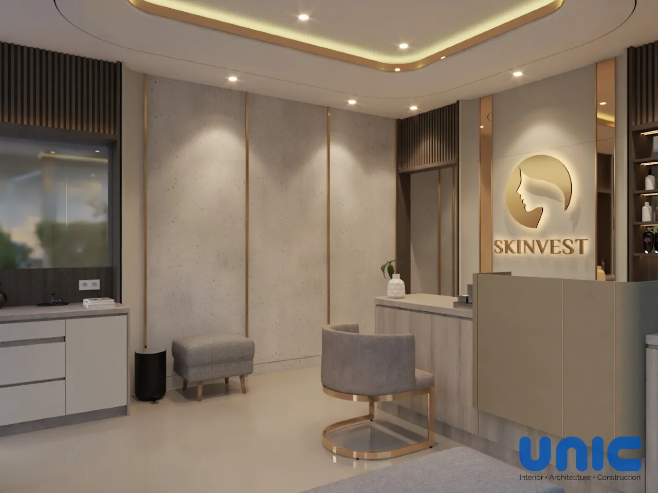 Interior Klinik Kecantikan Surabaya: Transformasi Ruko Skinvest yang Mewah & Instagramable - Gallery 4