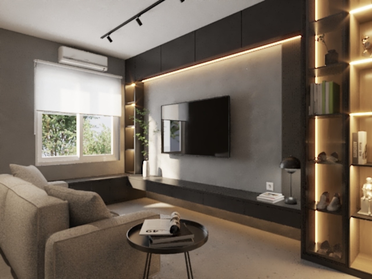 Interior Modern Industrial Grand Harvest Surabaya: Kamar Utama & WIC Cluster Arcadia - Gallery 1