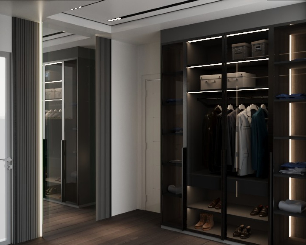 Interior Modern Industrial Grand Harvest Surabaya: Kamar Utama & WIC Cluster Arcadia - Gallery 5