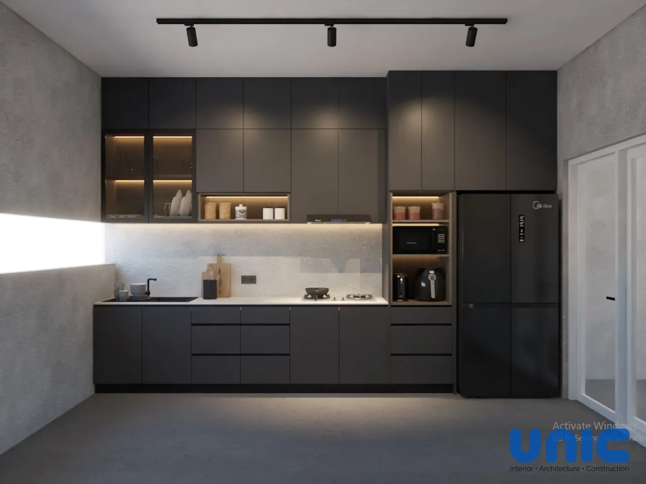 Kitchen Set Industrial Modern Eksklusif di Grand Harvest Cluster Arcadia, Surabaya - Gallery 2