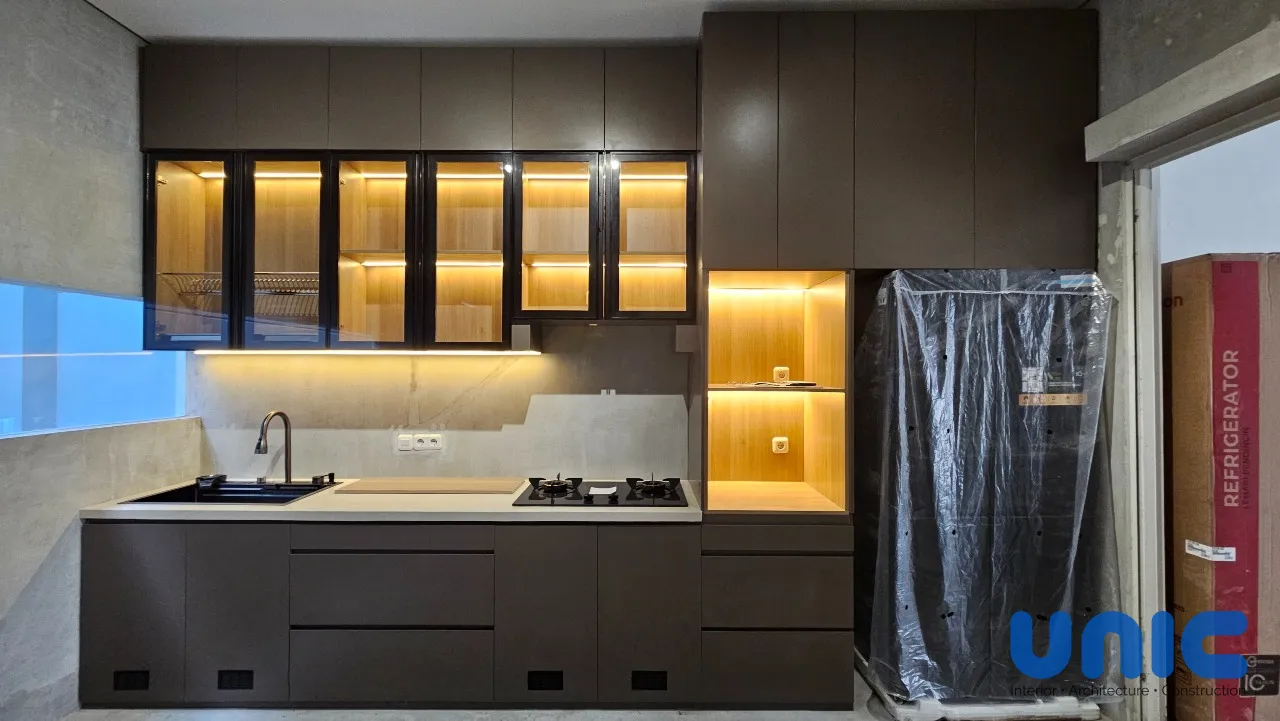 Kitchen Set Industrial Modern Eksklusif di Grand Harvest Cluster Arcadia, Surabaya - Gallery 11