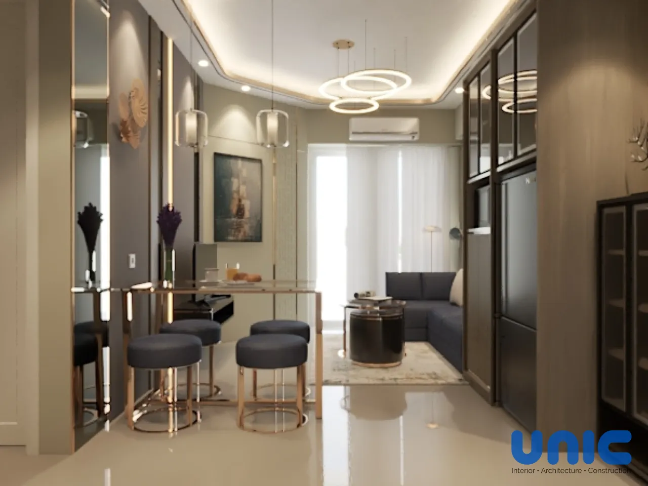 Transformasi Mewah Apartemen 2BR Menjadi Master Suite 1BR di Pakuwon City Mall Tower Amor - Gallery 5