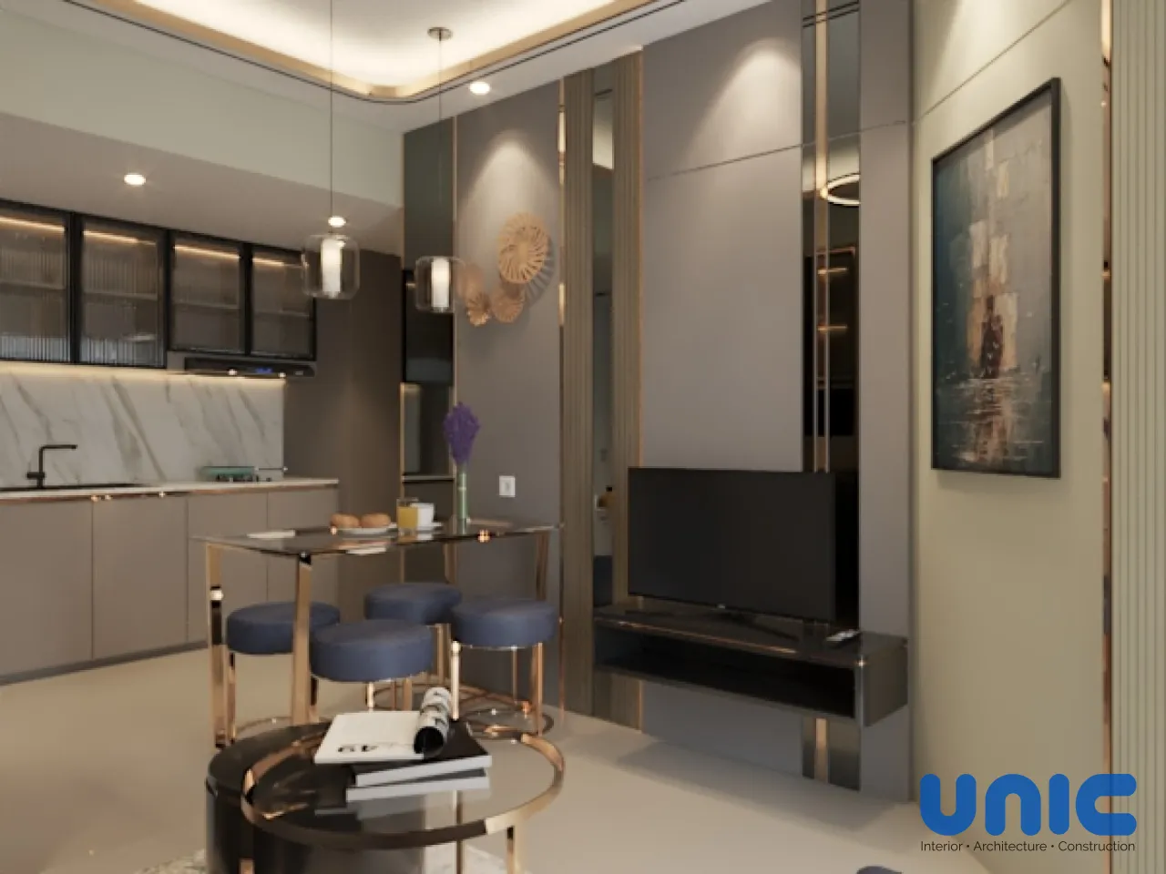 Transformasi Mewah Apartemen 2BR Menjadi Master Suite 1BR di Pakuwon City Mall Tower Amor - Gallery 6