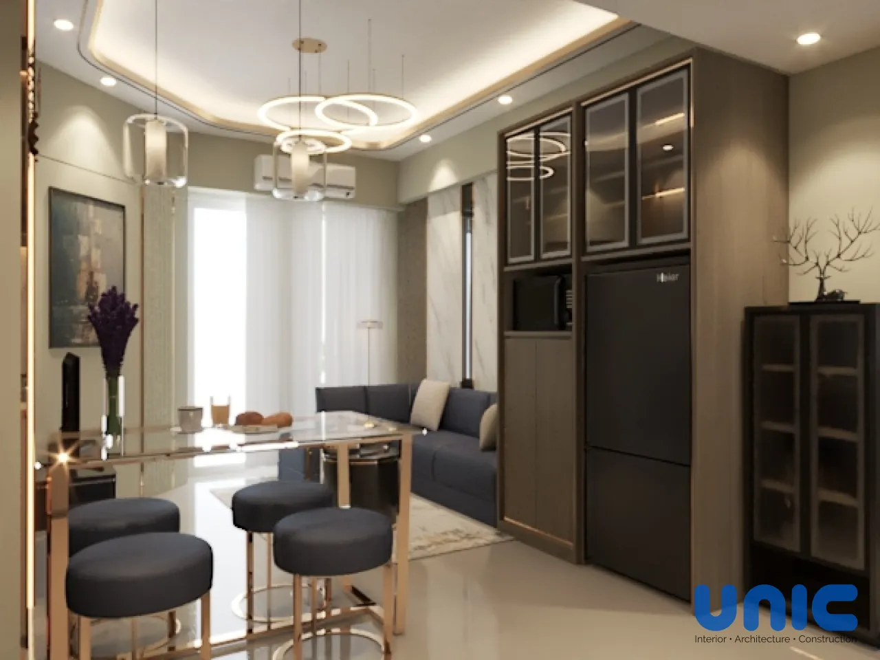 Transformasi Mewah Apartemen 2BR Menjadi Master Suite 1BR di Pakuwon City Mall Tower Amor - Gallery 7