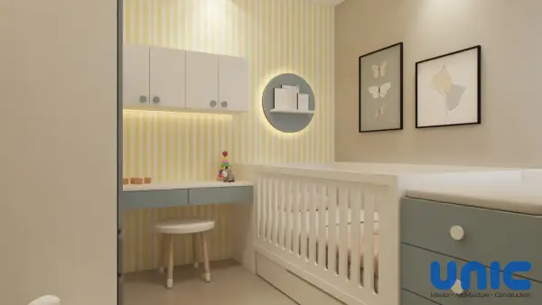 Interior Kamar Bayi Multifungsi & Custom Crib di Citraland Surabaya