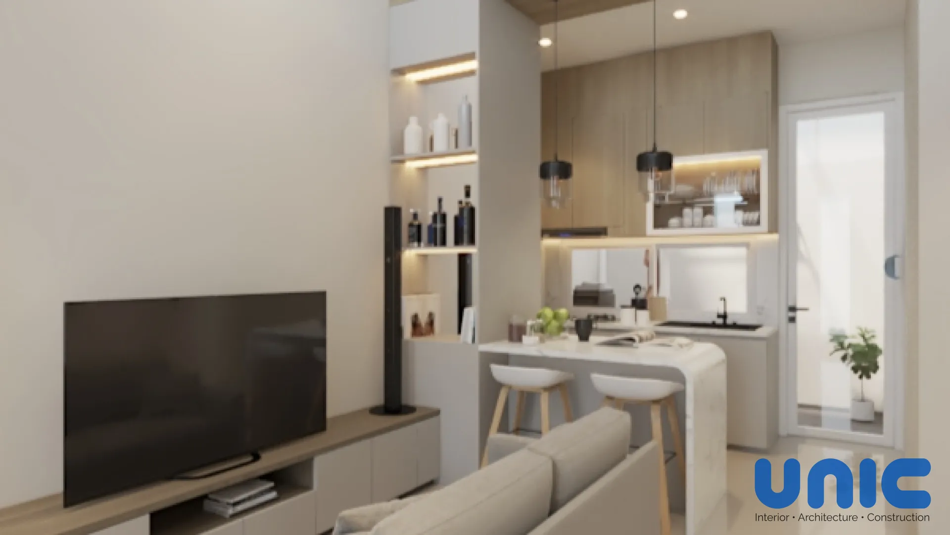 Renovasi Rumah Northwest Park Citraland Surabaya: Transformasi Lahan 6x3 Menjadi Area Kamar & Dapur Modern - Interior Design Citraland Utara, Northwest Park