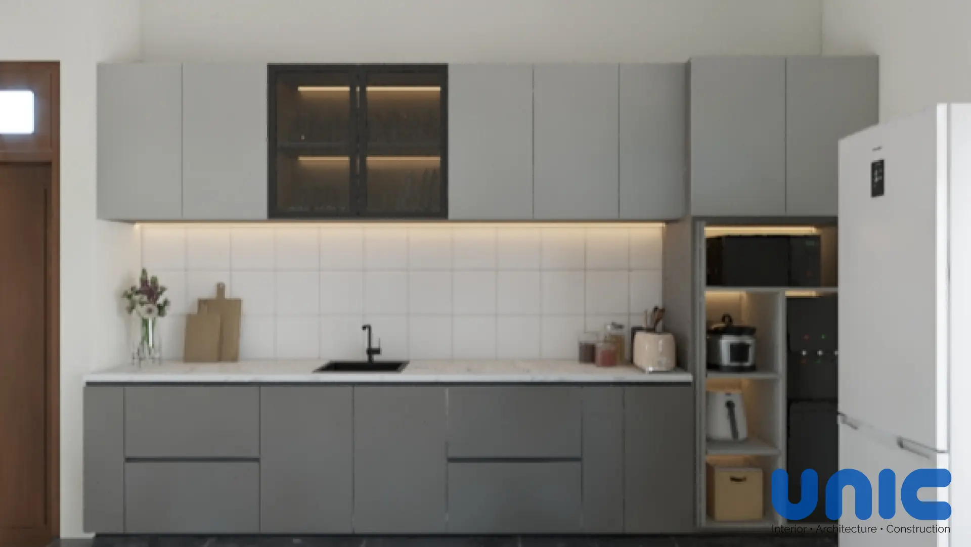 Spesialis Kitchen Set PVC Malang: Renovasi Dapur Modern di Jalan Borobudur - Custom Furniture Jalan Borobudur, Malang