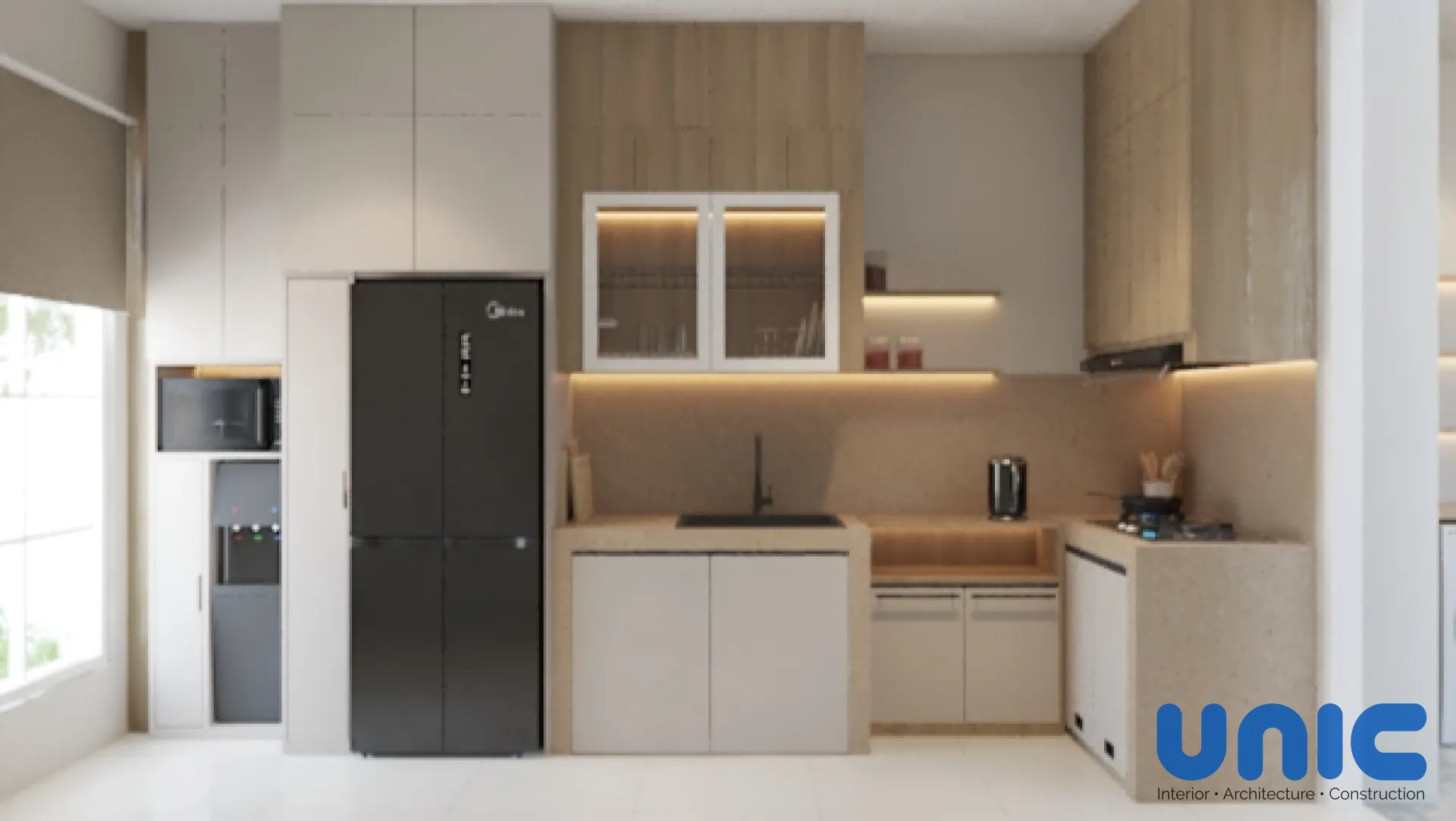 Transformasi Cerdas Interior Lantai 1 Wisata Bukit Mas: Kitchen Set & Laundry Area di Cluster Paddington